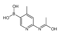 6-乙酰氨基-4-甲基吡啶-3-硼酸结构式