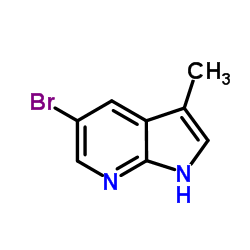 5-溴-3-甲基-1H-吡咯并[2,3-b]吡啶结构式