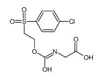 2-[2-(4-chlorophenyl)sulfonylethoxycarbonylamino]acetic acid Structure