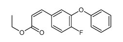 ethyl 3-(4-fluoro-3-phenoxyphenyl)prop-2-enoate Structure