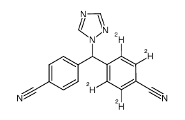 Letrozole-d4 structure