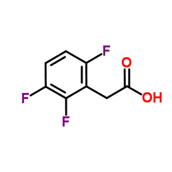 2,3,6-三氟苯基乙酸结构式