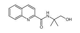 N-(1-hydroxy-2-methylpropan-2-yl)quinoline-2-carboxamide Structure