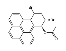 (+/-)-trans-9-acetoxy-10,12-dibromo-9,10,11,12-tetrahydro-benzo[e]pyrene结构式