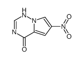 6-nitro-1H-pyrrolo[2,1-f][1,2,4]triazin-4-one结构式
