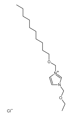 3-((decyloxy)methyl)-1-(ethoxymethyl)-1H-imidazol-3-ium chloride Structure