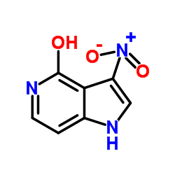 4-Hydroxy-3-nitro-5-azaindole Structure