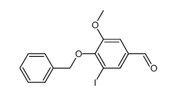 4-Benzyloxy-3-iodo-5-methoxybenzaldehyde Structure