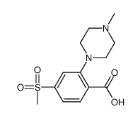 2-(4-METHYLPIPERAZIN-1-YL)-4-(METHYLSULFONYL)BENZOIC ACID Structure