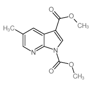 Dimethyl 5-methyl-1H-pyrrolo[2,3-b]pyridine-1,3-dicarboxylate Structure