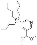 3-Formyl-5-(tributylstannyl)pyridine dimethylacetal Structure