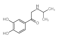 Ethanone,1-(3,4-dihydroxyphenyl)-2-[(1-methylethyl)amino]- Structure