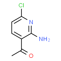 1-(2-氨基-6-氯吡啶-3-基)乙-1-酮结构式