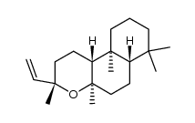 (3S,6aα,10bα)-Dodecahydro-3,4aβ,7,7,10aβ-pentamethyl-3β-vinyl-1H-naphtho[2,1-b]pyran结构式