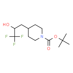 4-(3,3,3-三氟-2-羟丙基)哌啶-1-甲酸叔丁酯结构式