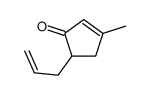 3-methyl-5-prop-2-enylcyclopent-2-en-1-one Structure