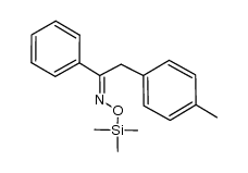 1-phenyl-2-(p-tolyl)ethanone O-trimethylsilyl oxime结构式