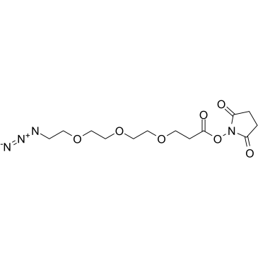 N3-PEG3-C2-NHS ester结构式