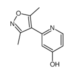2-(3,5-dimethyl-1,2-oxazol-4-yl)-1H-pyridin-4-one Structure