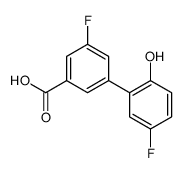 3-fluoro-5-(5-fluoro-2-hydroxyphenyl)benzoic acid结构式