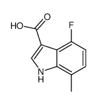 4-fluoro-7-methyl-1H-indole-3-carboxylic acid Structure