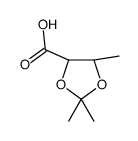 1,3-Dioxolane-4-carboxylicacid,2,2,5-trimethyl-,(4S-trans)-(9CI) Structure