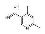 4,6-二甲基吡啶-3-羧酰胺结构式