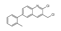 2-chloro-3-(chloromethyl)-6-o-tolylquinoline Structure
