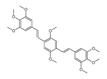 1,4-dimethoxy-2,5-bis[2-(3,4,5-trimethoxyphenyl)ethenyl]benzene Structure