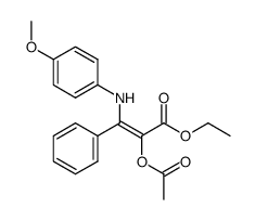 ethyl 2-acetoxy-3-(4-methoxyphenylamino)-3-phenylacrylate结构式