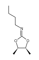 trans-4,5-Dimethyl-N-butyl-1,3-dioxolan-2-imine结构式
