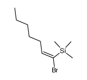 1-bromo-1-trimethylsilylhept-1(E)-ene Structure
