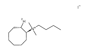 (1S,2S)-2-氘代-N-丁基-N,N-二甲基环辛基碘化铵结构式