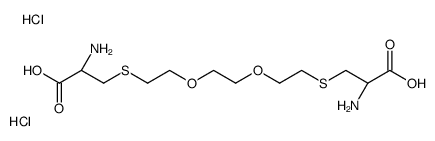 1,8-Bis(cystineyl)-3,6-dioxa-octane Dihydrochloride结构式
