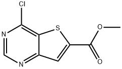 4-氯噻吩并[3,2-D]嘧啶-6-甲酸甲酯结构式