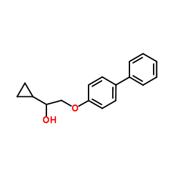1-cyclopropyl-2-(4-phenylphenoxy)ethanol结构式