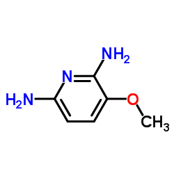 3-Methoxy-2,6-pyridinediamine结构式