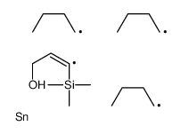 3-tributylstannyl-3-trimethylsilylprop-2-en-1-ol结构式