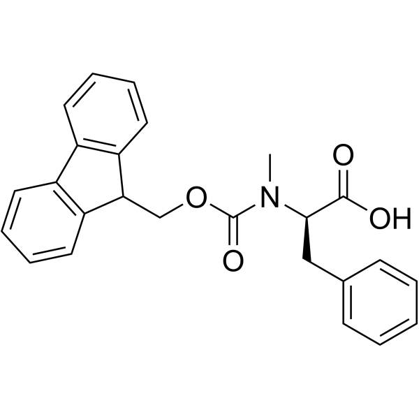 Fmoc-N-甲基-D-苯丙氨酸结构式