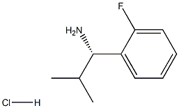 (1S)-1-(2-FLUOROPHENYL)-2-METHYLPROPAN-1-AMINE HYDROCHLORIDE Structure