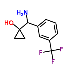 1-{Amino[3-(trifluoromethyl)phenyl]methyl}cyclopropanol Structure