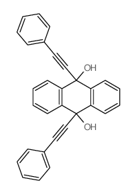 9,10-Anthracenediol,9,10-dihydro-9,10-bis(2-phenylethynyl)- structure