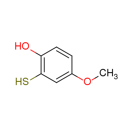 2-mercapto-4-methoxyphenol Structure
