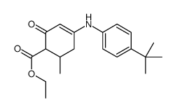 ethyl 4-(4-tert-butylanilino)-6-methyl-2-oxocyclohex-3-ene-1-carboxylate结构式