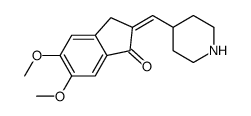 5,6-Dimethoxy-2-(4-piperidinyl)methyleneindan-1-one Structure