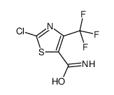 2-chloro-4-(trifluoromethyl)-1,3-thiazole-5-carboxamide Structure