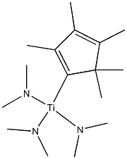 五甲基环戊二烯基三(二甲基氨基)钛(IV)结构式