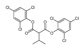 bis(2,4,6-trichlorophenyl) 2-propan-2-ylpropanedioate Structure