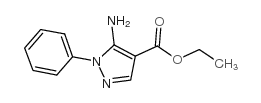 5-氨基-4-乙氧羰基-1-苯基吡唑结构式