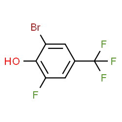 2-Bromo-6-fluoro-4-(trifluoromethyl)phenol Structure